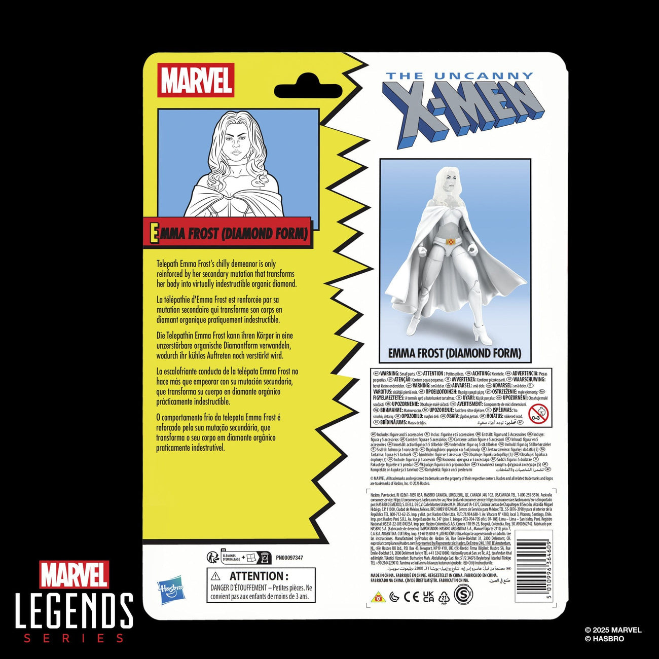 Productafbeelding The Uncanny X-Men Marvel Legends actiefiguur Emma Frost
