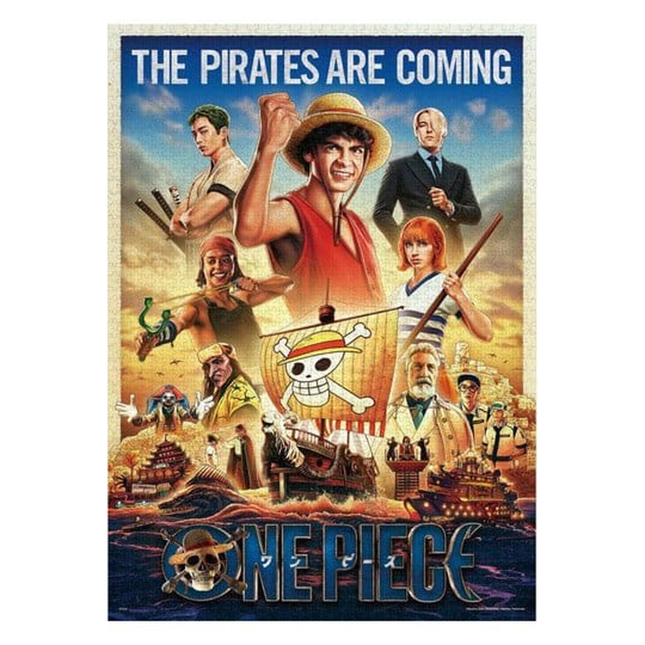 Productafbeelding One Piece Puzzel 2000 stukjes The Pirates Are Coming