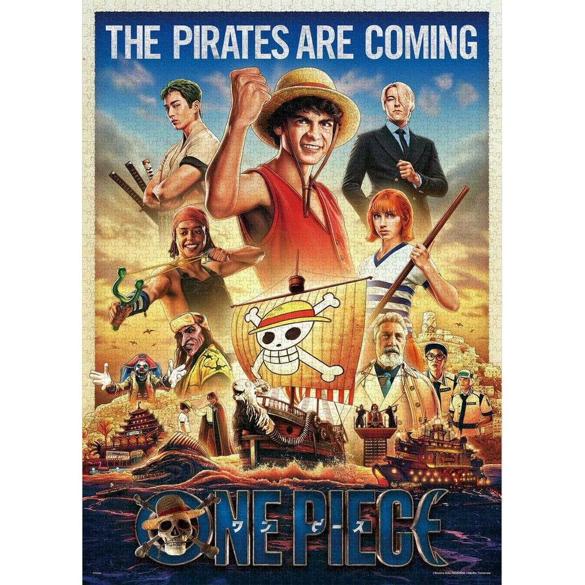 Productafbeelding One Piece Puzzel 2000 stukjes The Pirates Are Coming