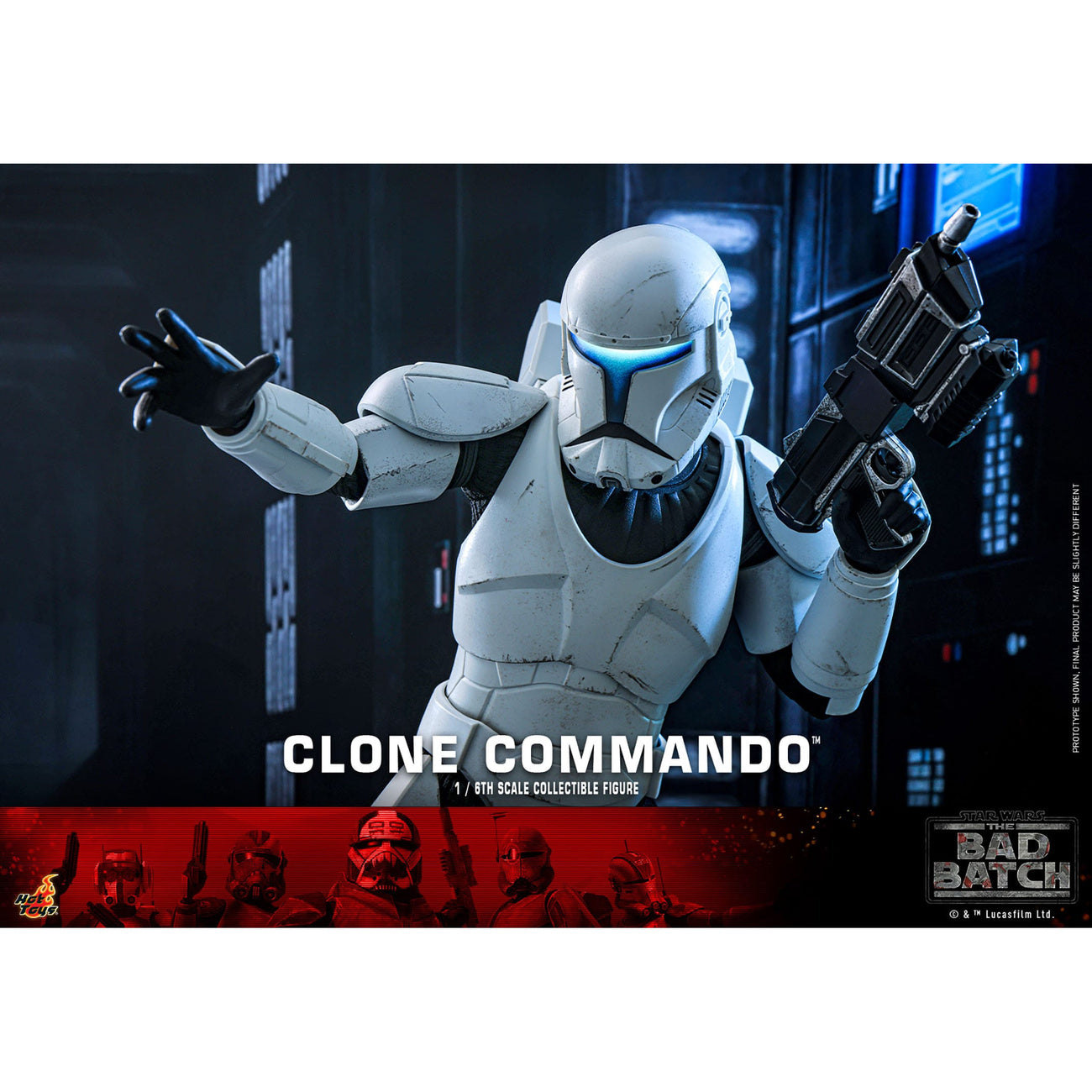 Productafbeelding Star Wars: The Bad Batch Actiefiguur 1/6 Clone Commando 30