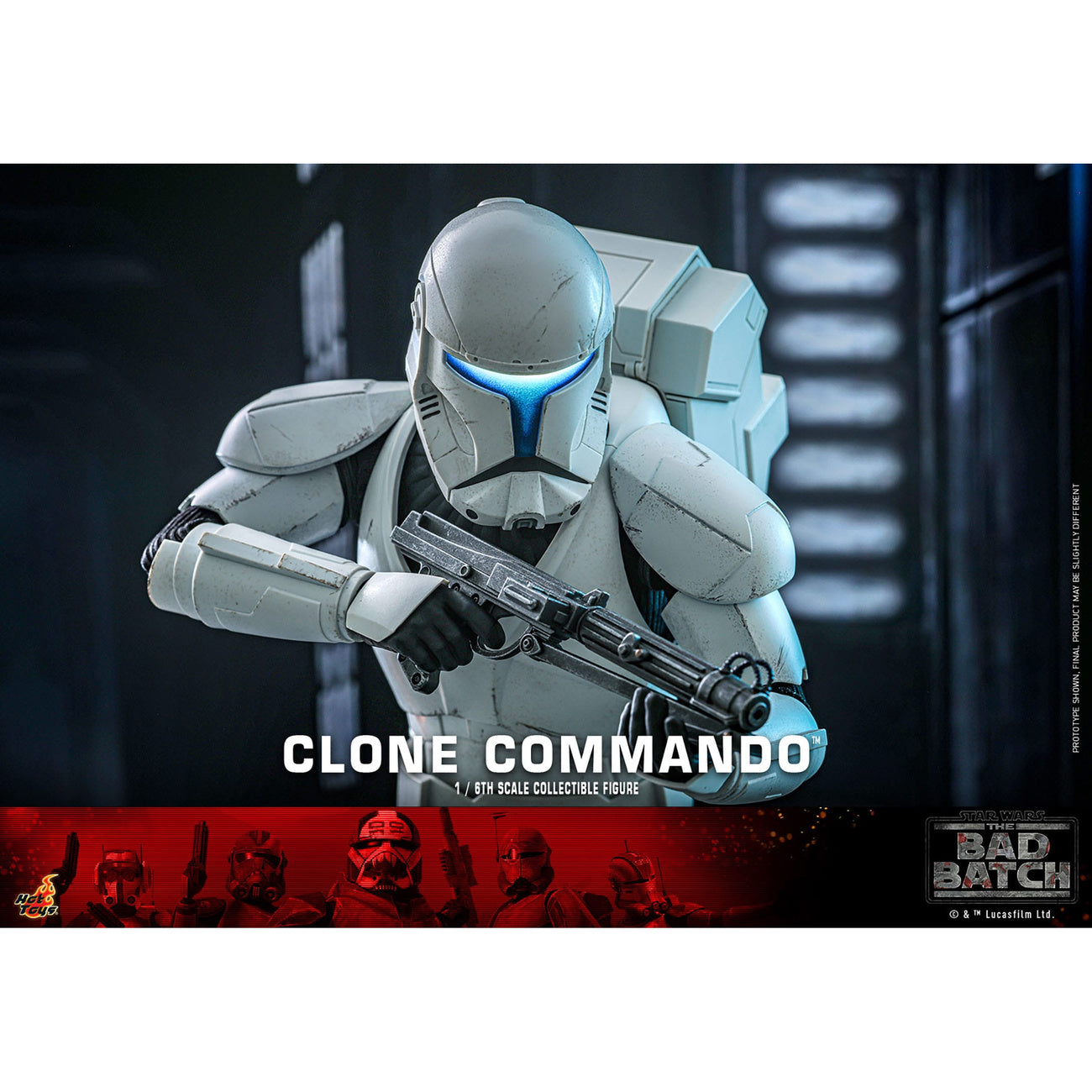 Productafbeelding Star Wars: The Bad Batch Actiefiguur 1/6 Clone Commando 30