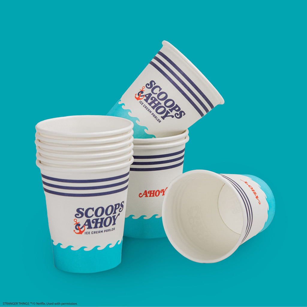 Productafbeelding Stranger Things Set van 24 papieren bekers Scoops Ahoy