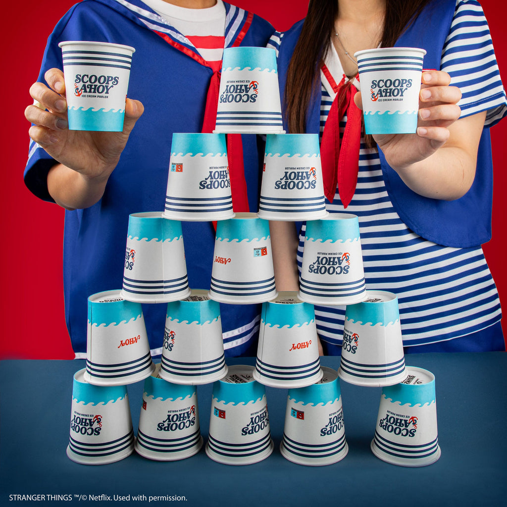 Productafbeelding Stranger Things Set van 24 papieren bekers Scoops Ahoy