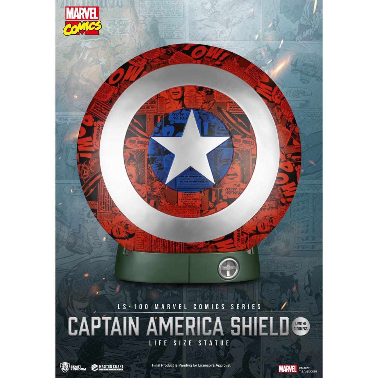 Product image Marvel Comics PVC Captain America Shield Life Size Statue