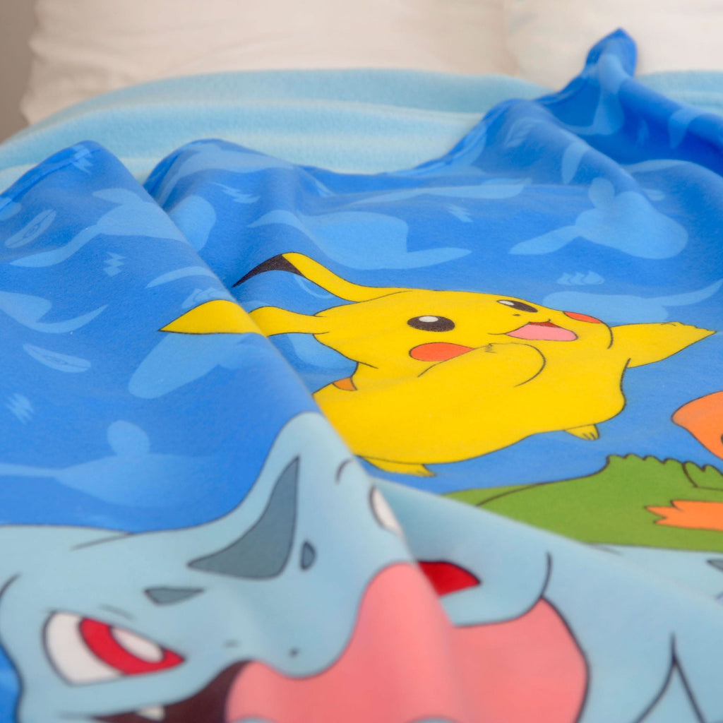 Productafbeelding Pokémon flanel-fleecedeken Starter Pokémon 130 x 160 cm