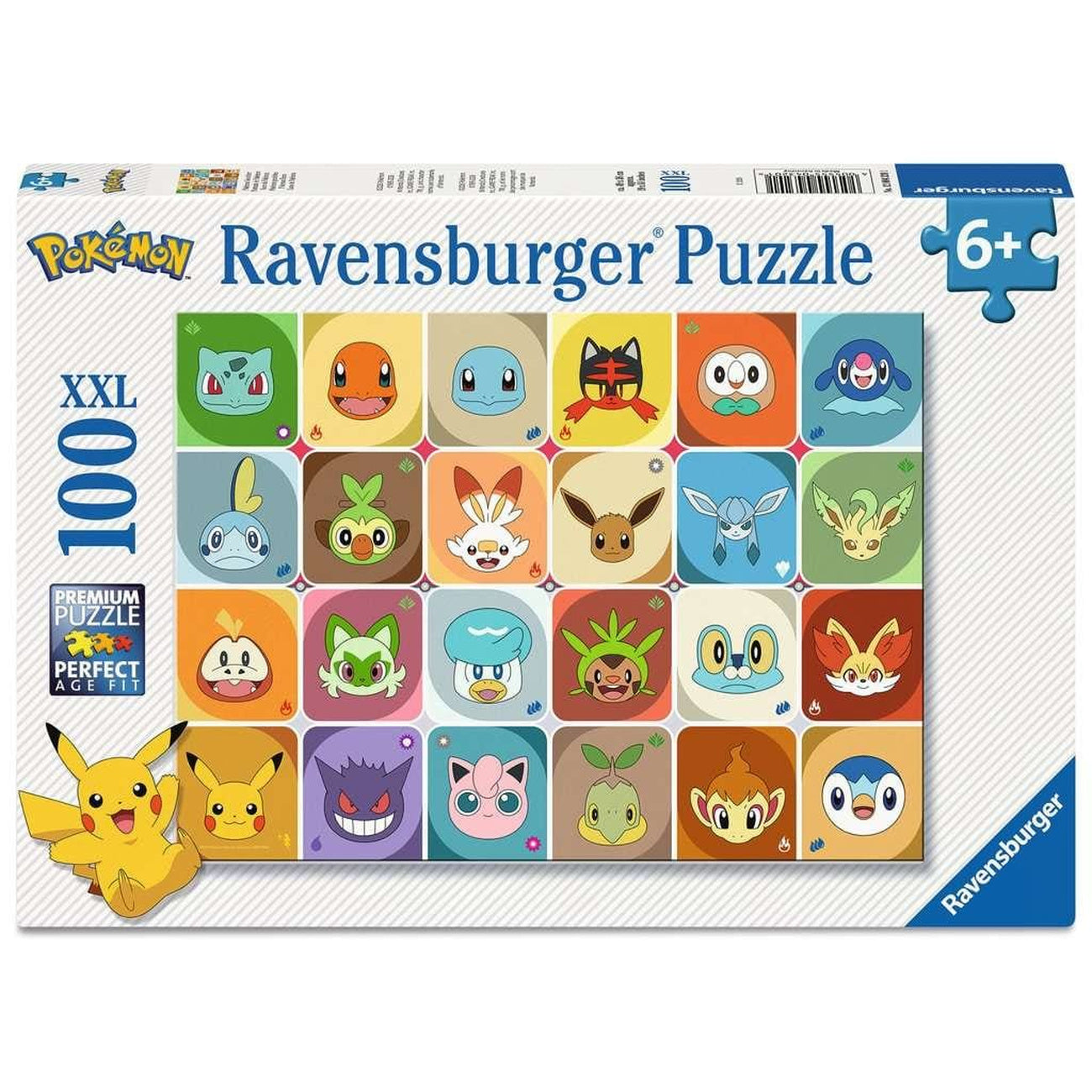 Productafbeelding Pokémon Kinderpuzzel Pokémon Gezichten (100 XXL-stukjes)