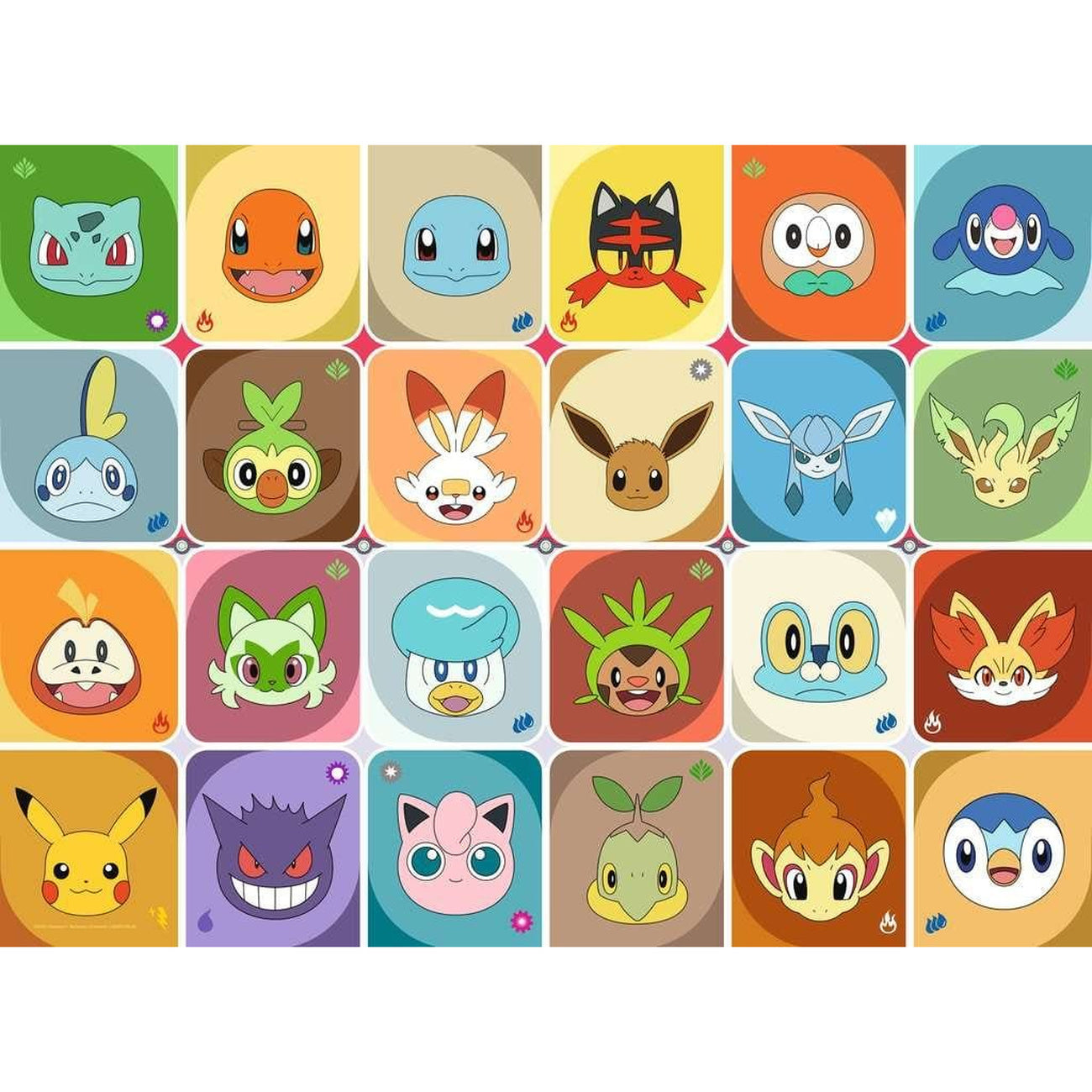 Productafbeelding Pokémon Kinderpuzzel Pokémon Gezichten (100 XXL-stukjes)