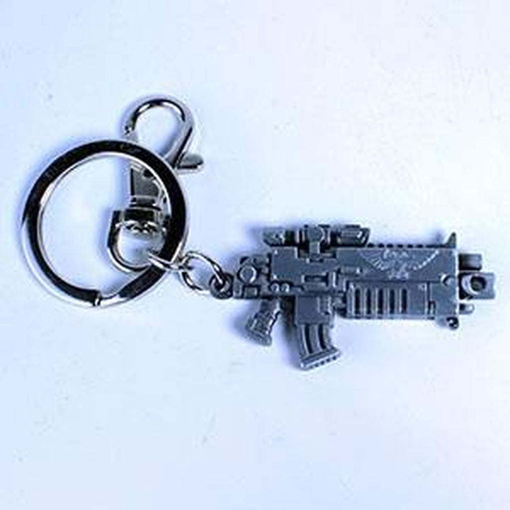 Productafbeelding Warhammer 40K metalen sleutelhanger Bolter Metallic