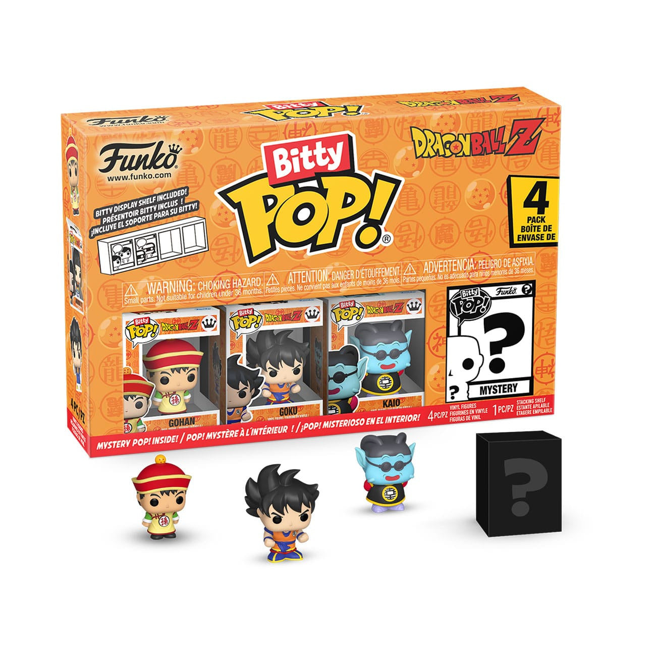 Productafbeelding Dragon Ball Bitty POP! Vinyl Figuren 4-pack Series 1 2,5