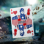 Productafbeelding Captain America Speelkaarten Patriottisch Design