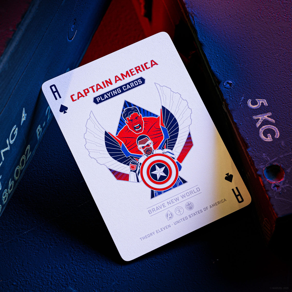 Productafbeelding Captain America Speelkaarten Patriottisch Design
