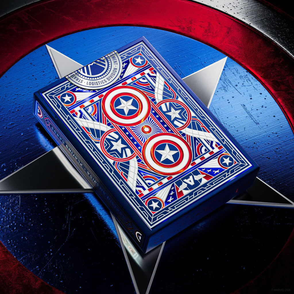 Productafbeelding Captain America Speelkaarten Patriottisch Design