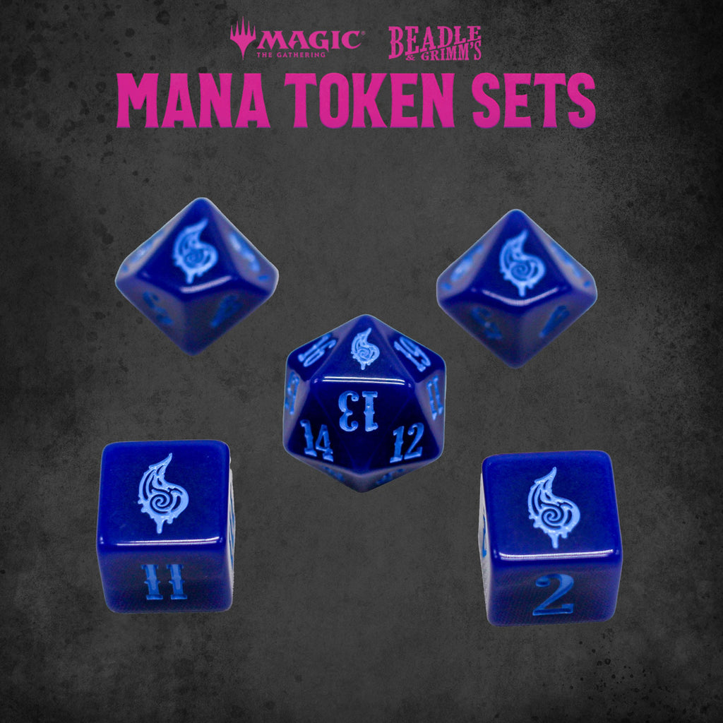 Productafbeelding Magic: The Gathering Dobbelstenen- en Token-Set Blauw Mana