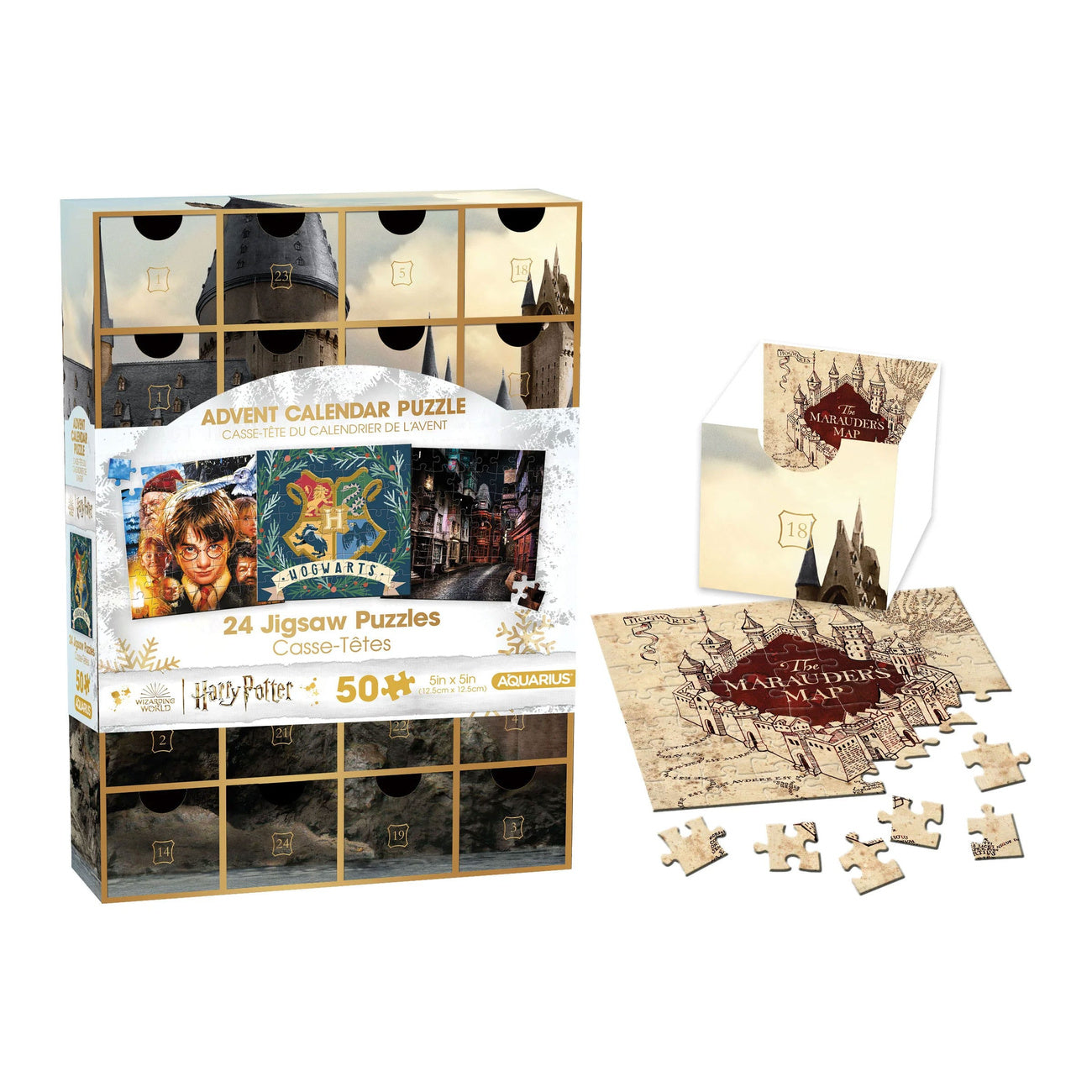 Productafbeelding Harry Potter puzzel adventskalender (49 stukjes)