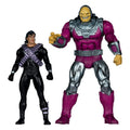 Productafbeelding DC Multiverse Megafig actiefiguren 2-pack Mongul vs Superman
