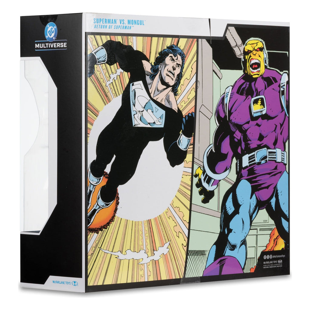 Productafbeelding DC Multiverse Megafig actiefiguren 2-pack Mongul vs Superman