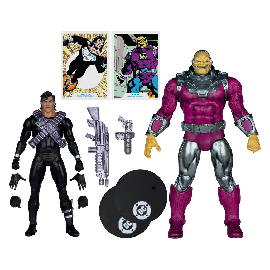 Productafbeelding DC Multiverse Megafig actiefiguren 2-pack Mongul vs Superman