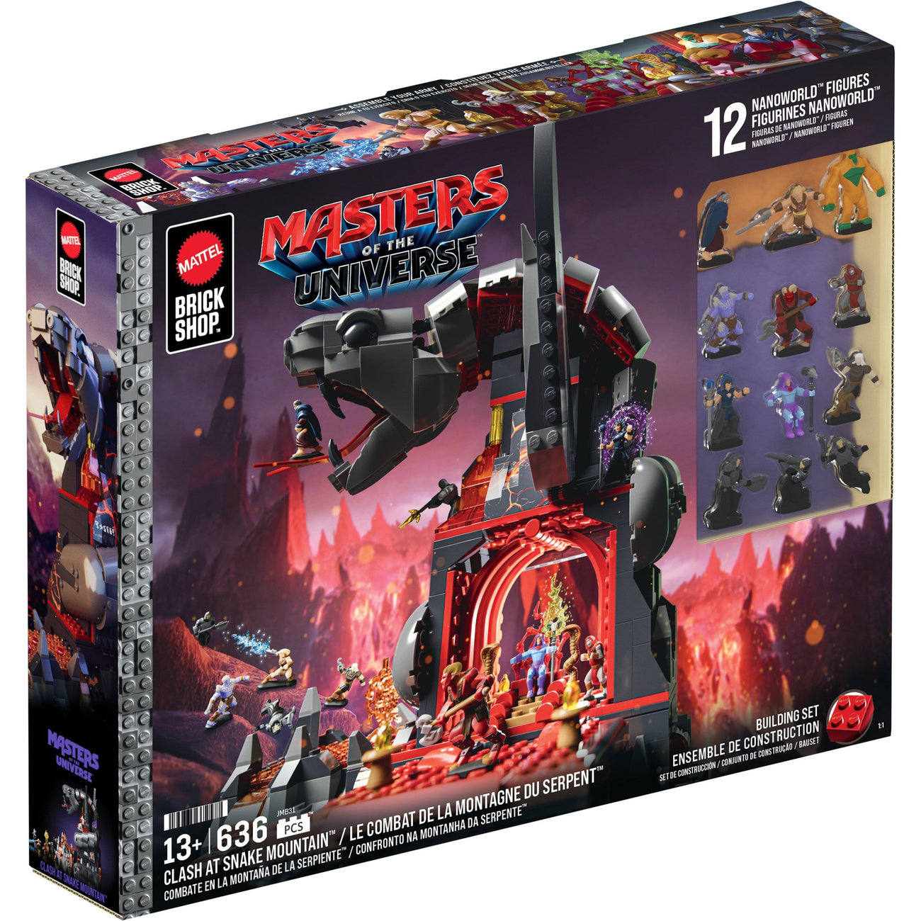 Productafbeelding Masters of the Universe Mattel Brick Shop Bouwset Snake Mountain