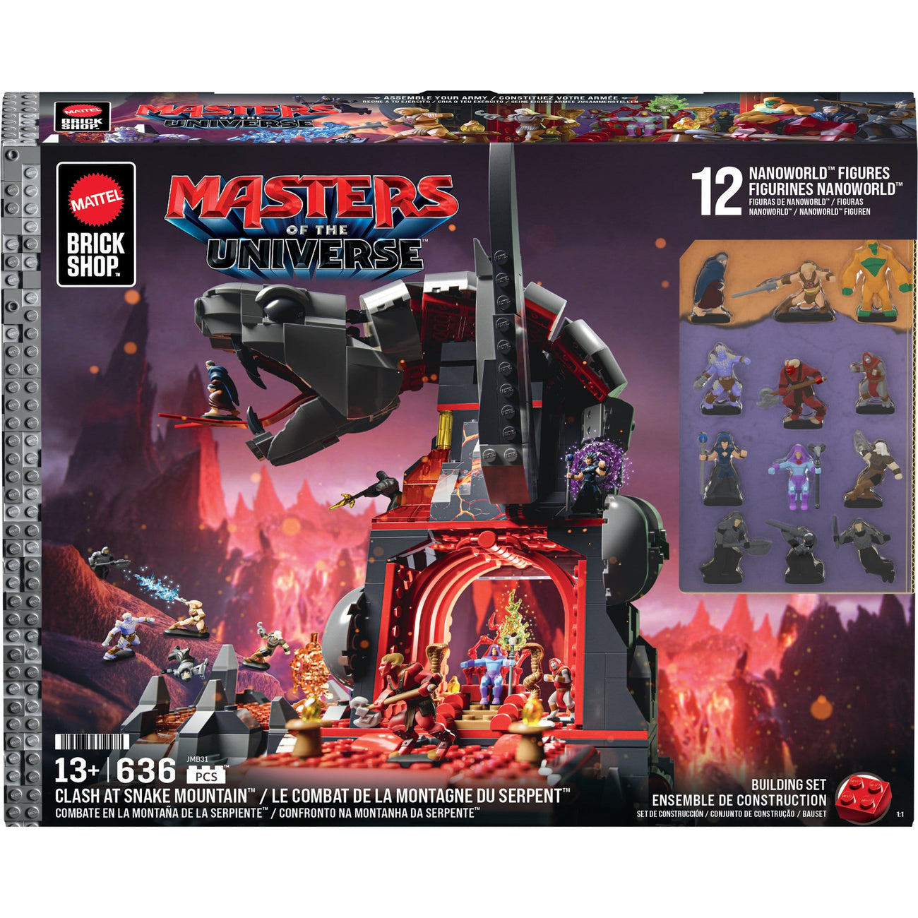 Productafbeelding Masters of the Universe Mattel Brick Shop Bouwset Snake Mountain