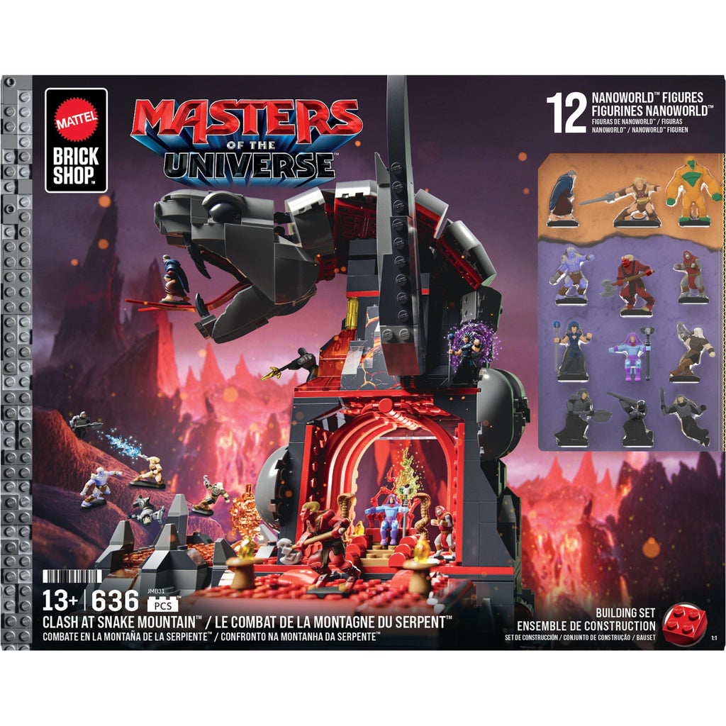 Productafbeelding Masters of the Universe Mattel Brick Shop Bouwset Snake Mountain