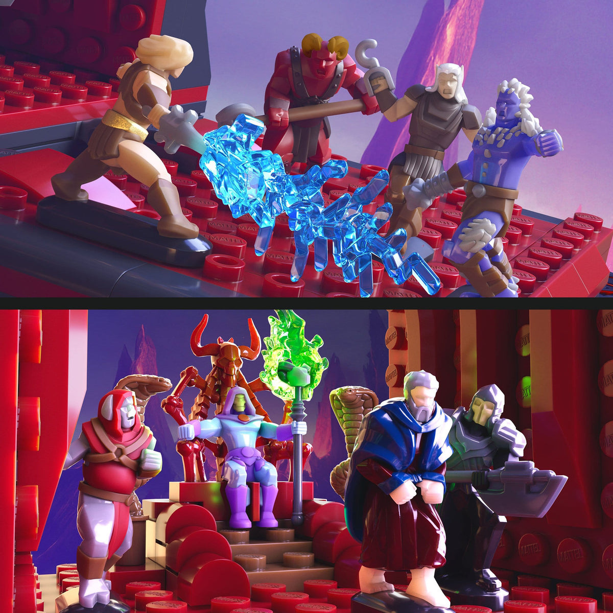 Productafbeelding Masters of the Universe Mattel Brick Shop Bouwset Snake Mountain