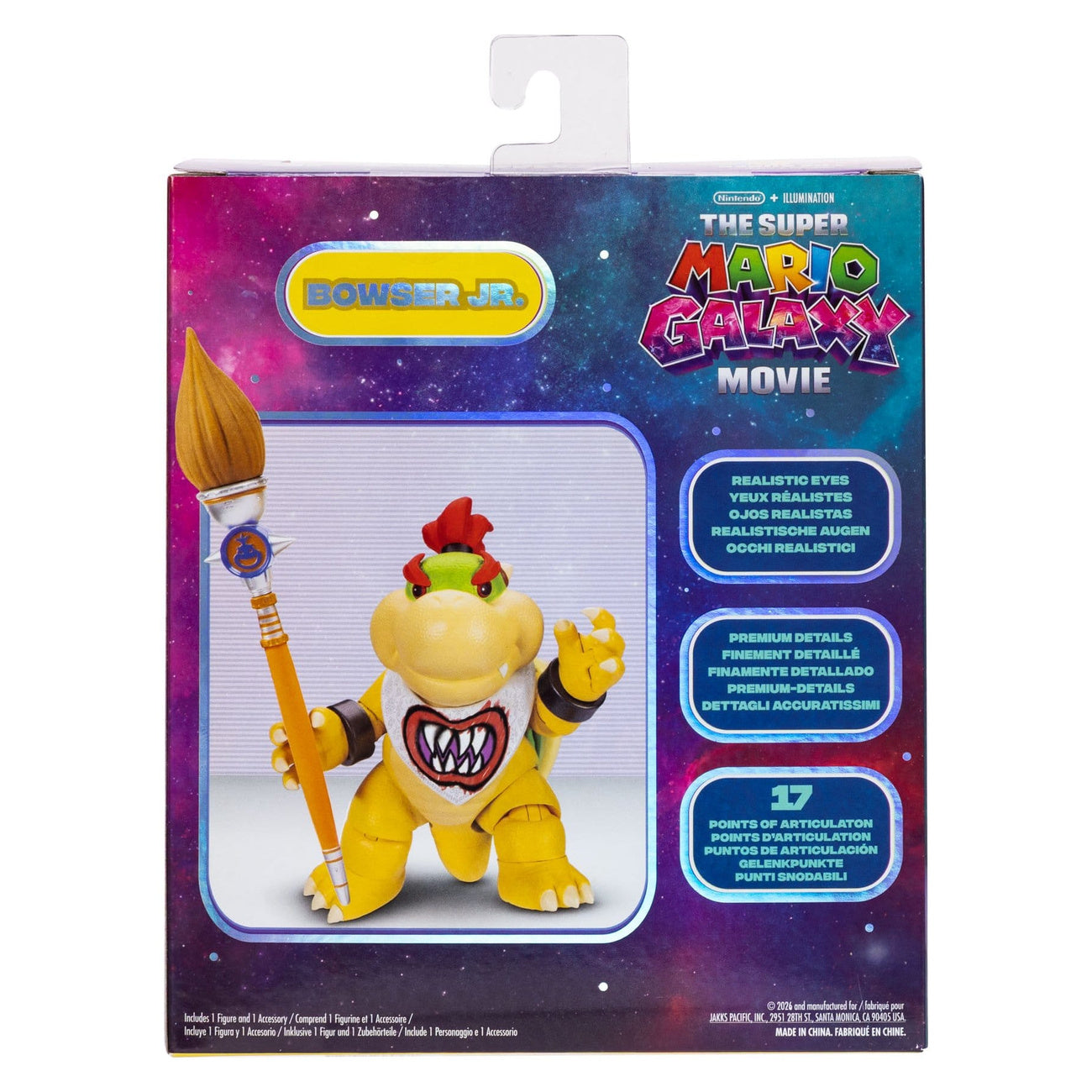 Productafbeelding The Super Mario Galaxy Film actiefiguur Bowser Jr. 13 cm