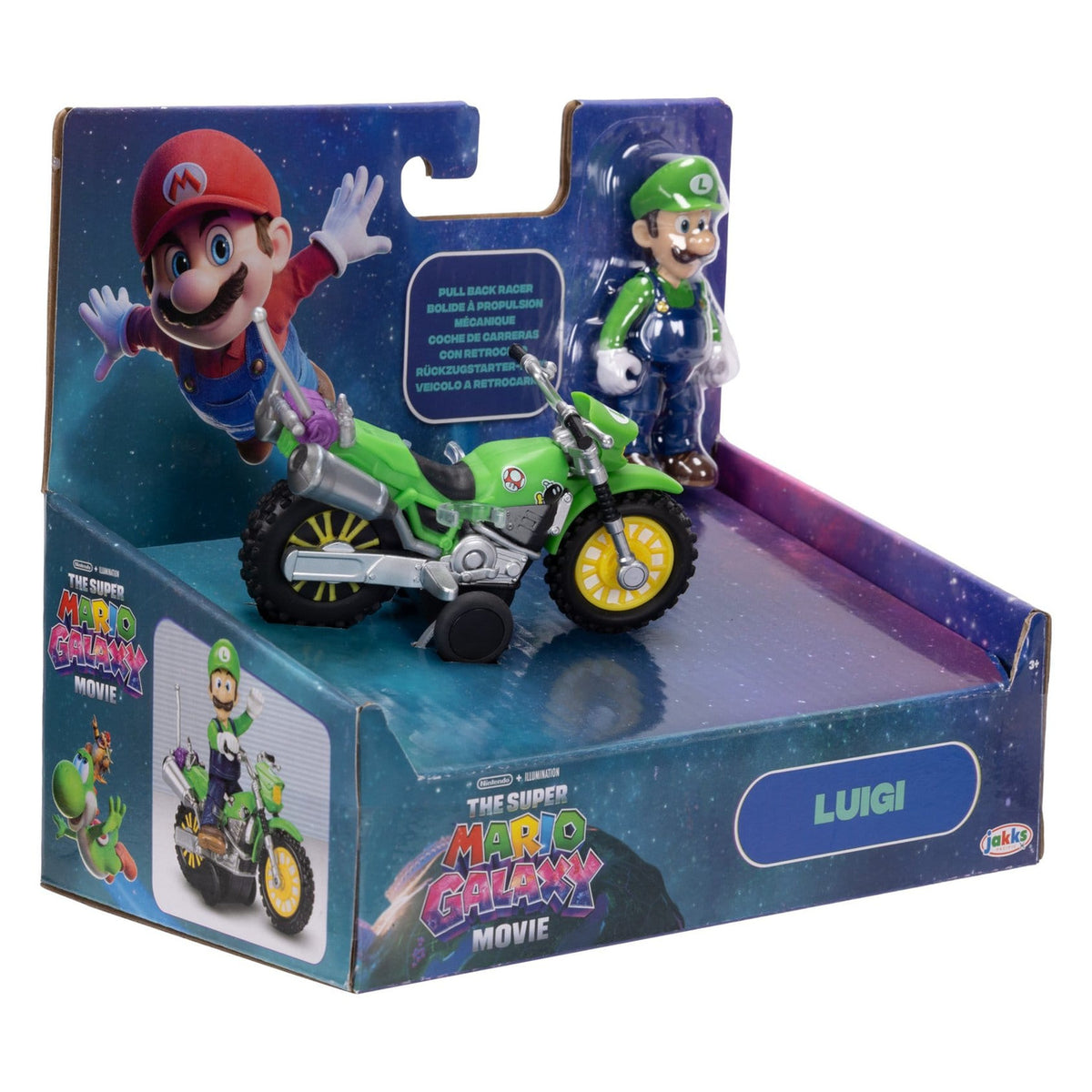 Productafbeelding Super Mario Galaxy Film – Luigi Actiefiguur met Motor