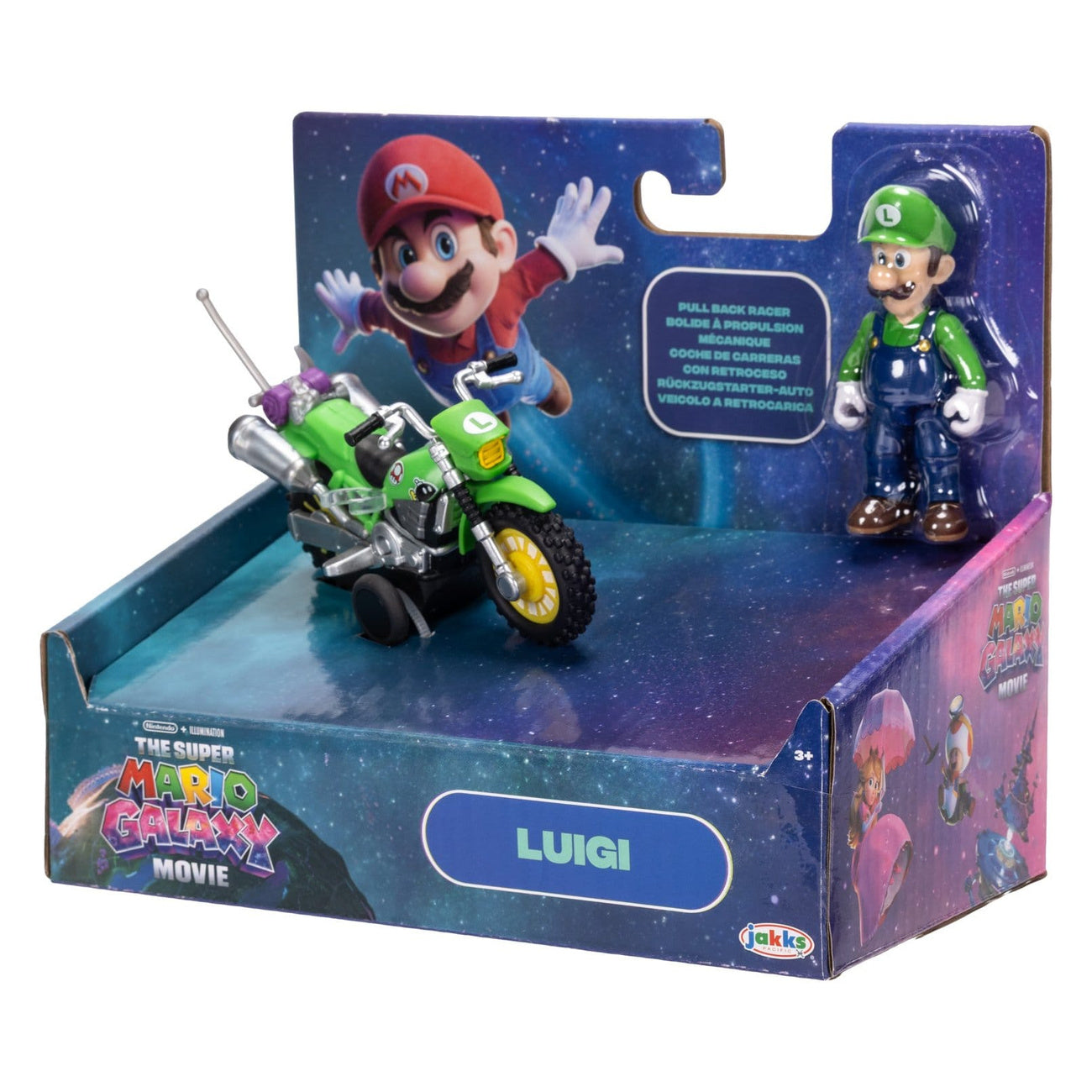 Productafbeelding Super Mario Galaxy Film – Luigi Actiefiguur met Motor