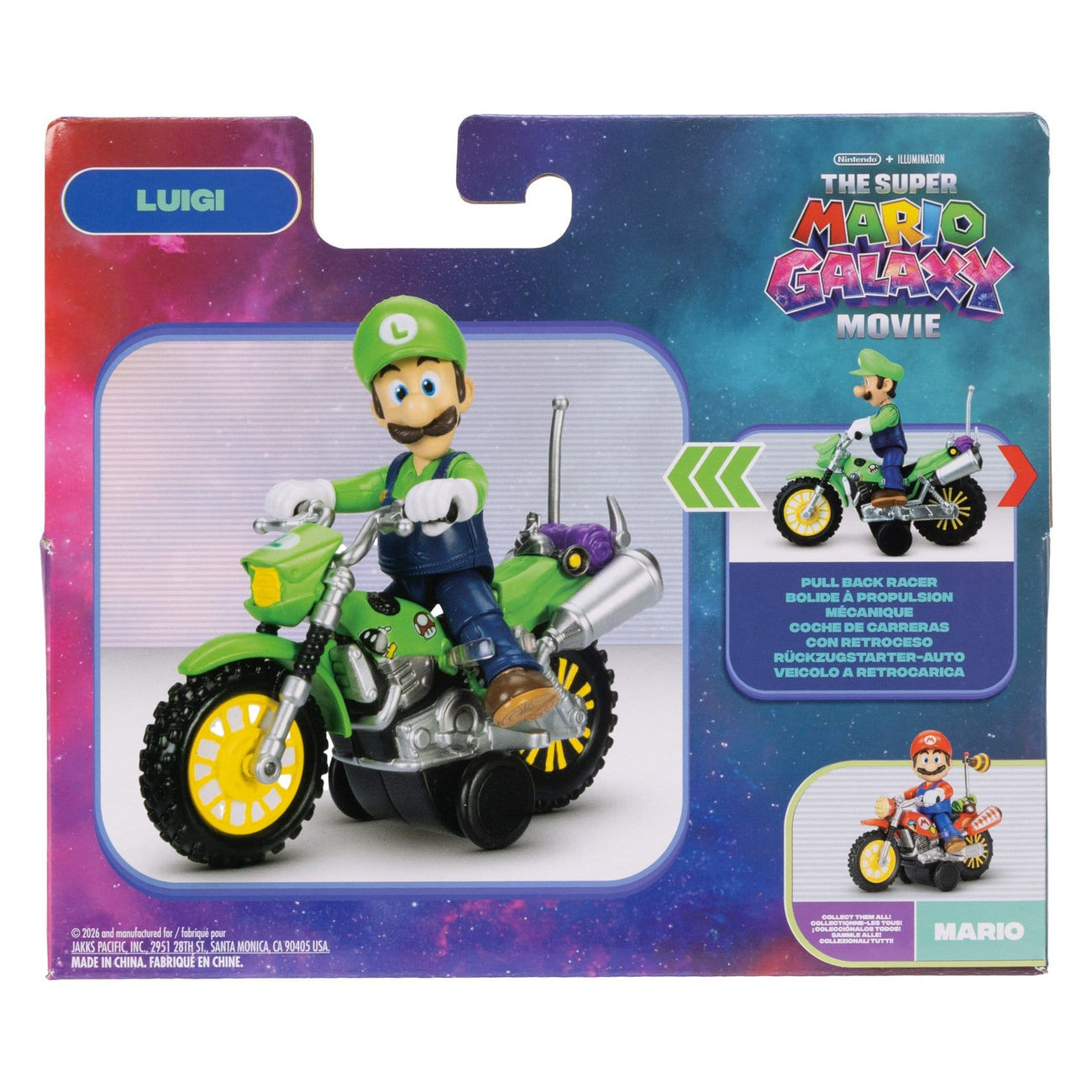 Productafbeelding Super Mario Galaxy Film – Luigi Actiefiguur met Motor