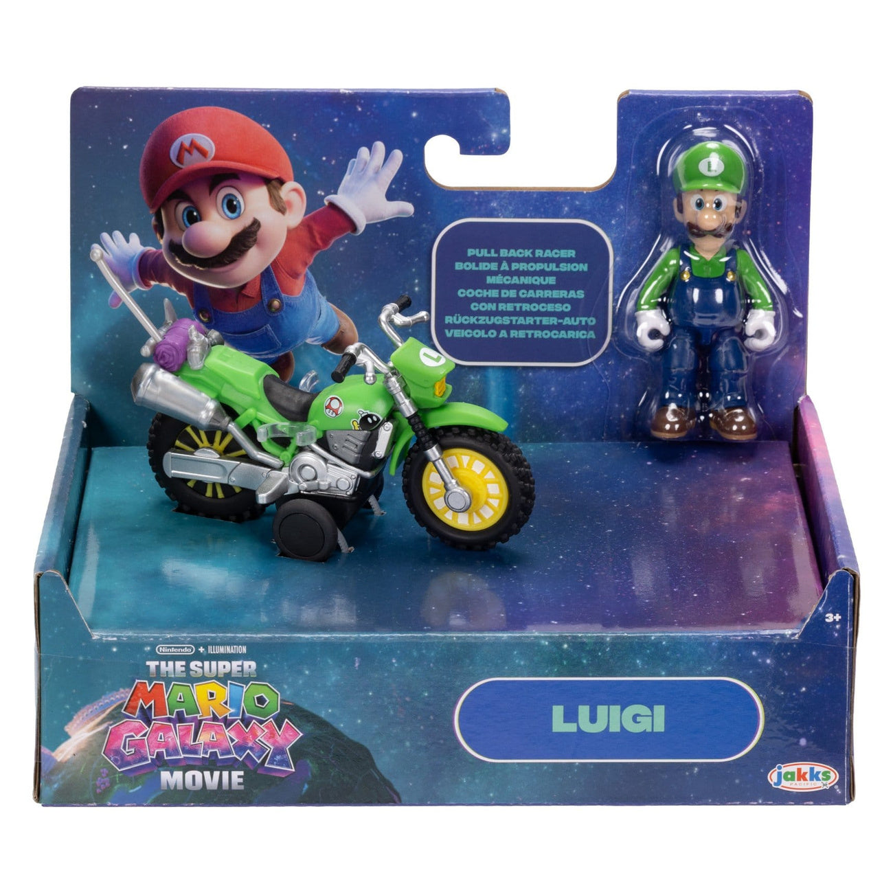 Productafbeelding Super Mario Galaxy Film – Luigi Actiefiguur met Motor