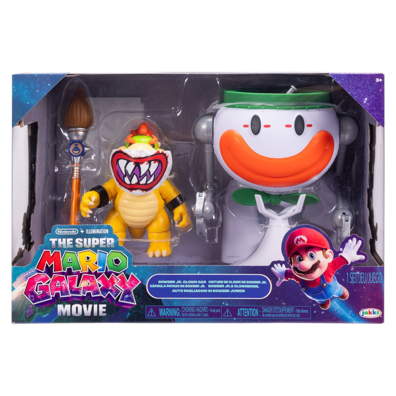 Productafbeelding Super Mario Galaxy Film Actiefiguur Bowser Jr. met Clown Car