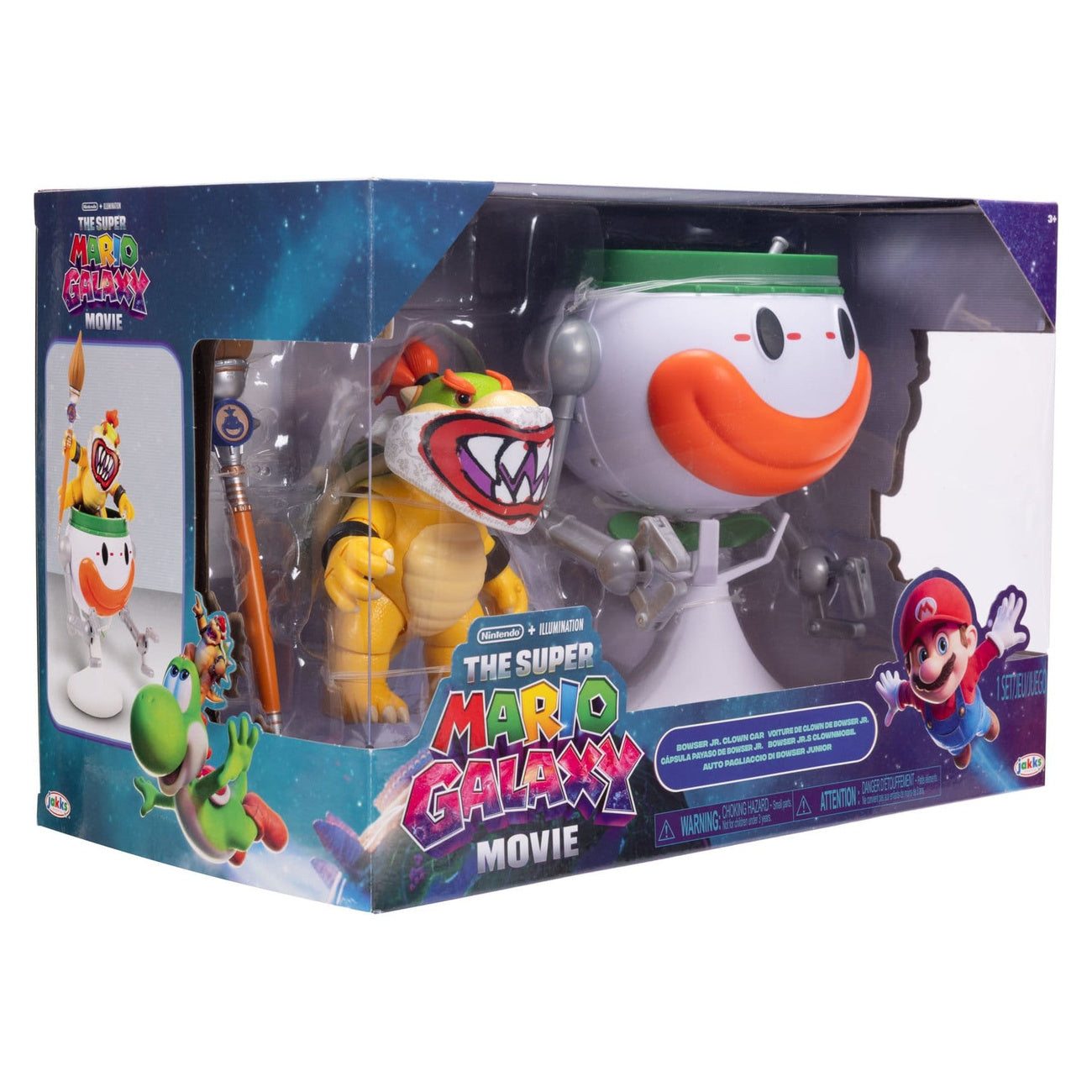 Productafbeelding Super Mario Galaxy Film Actiefiguur Bowser Jr. met Clown Car