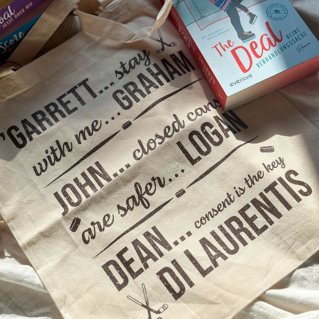 Productafbeelding Garrett, John en Dean totebag voor Off Campus fans