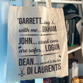 Productafbeelding Garrett, John en Dean totebag voor Off Campus fans