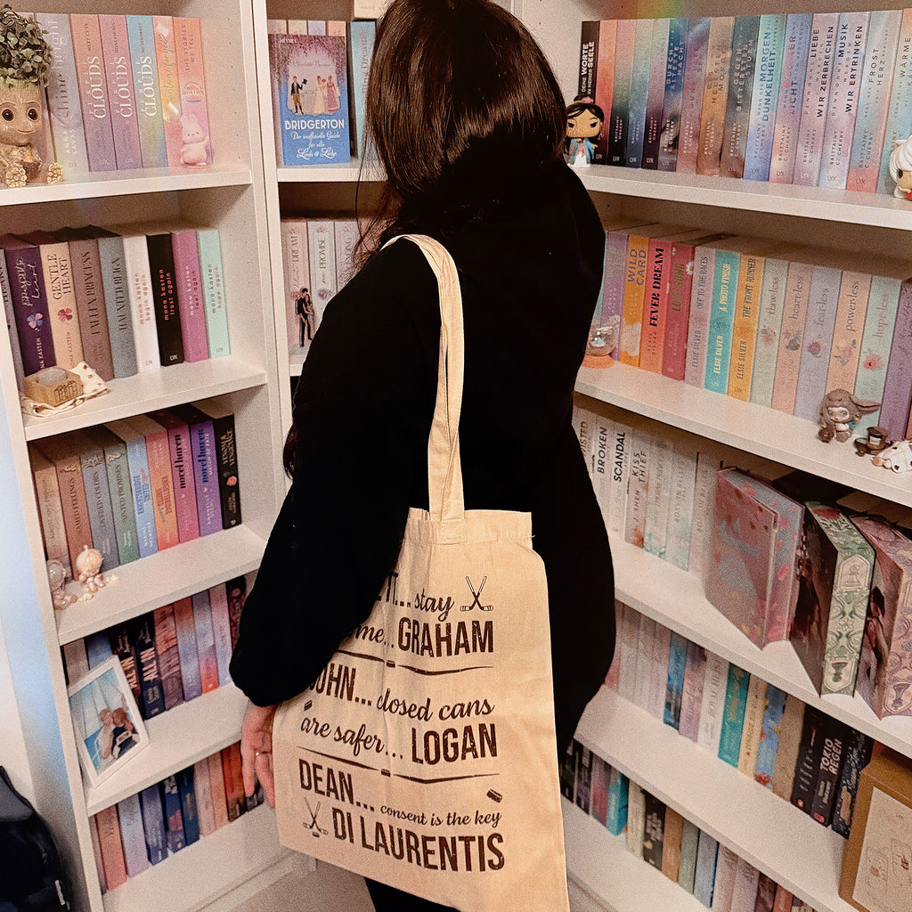 Productafbeelding Garrett, John en Dean totebag voor Off Campus fans