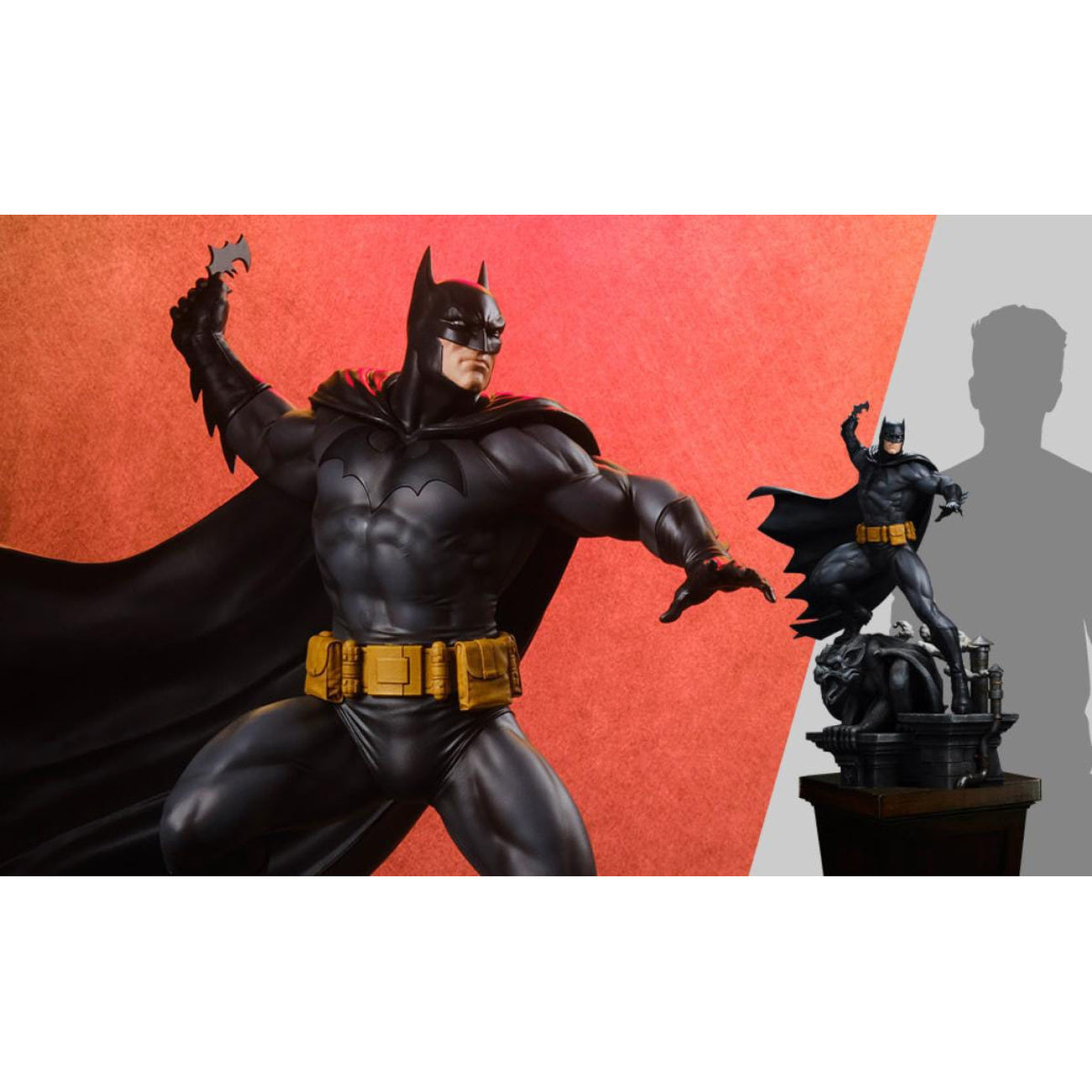 Productafbeelding DC Comics Maquette 1/4 Batman (Black and Gray Edition) 66 cm