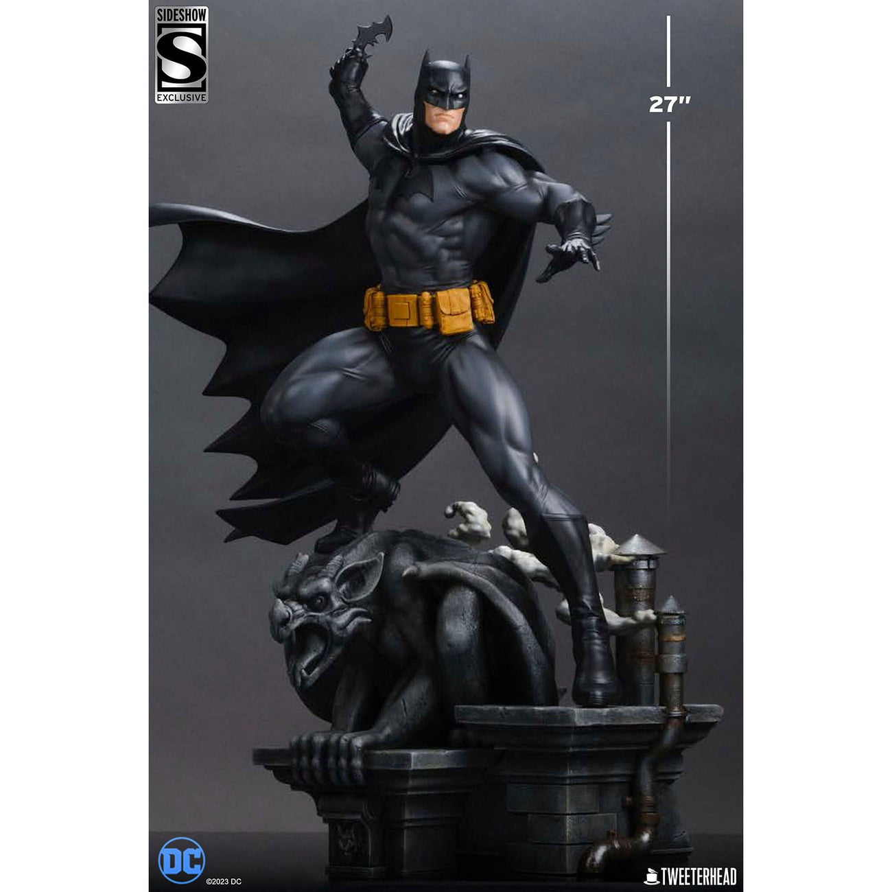 Productafbeelding DC Comics Maquette 1/4 Batman (Black and Gray Edition) 66 cm
