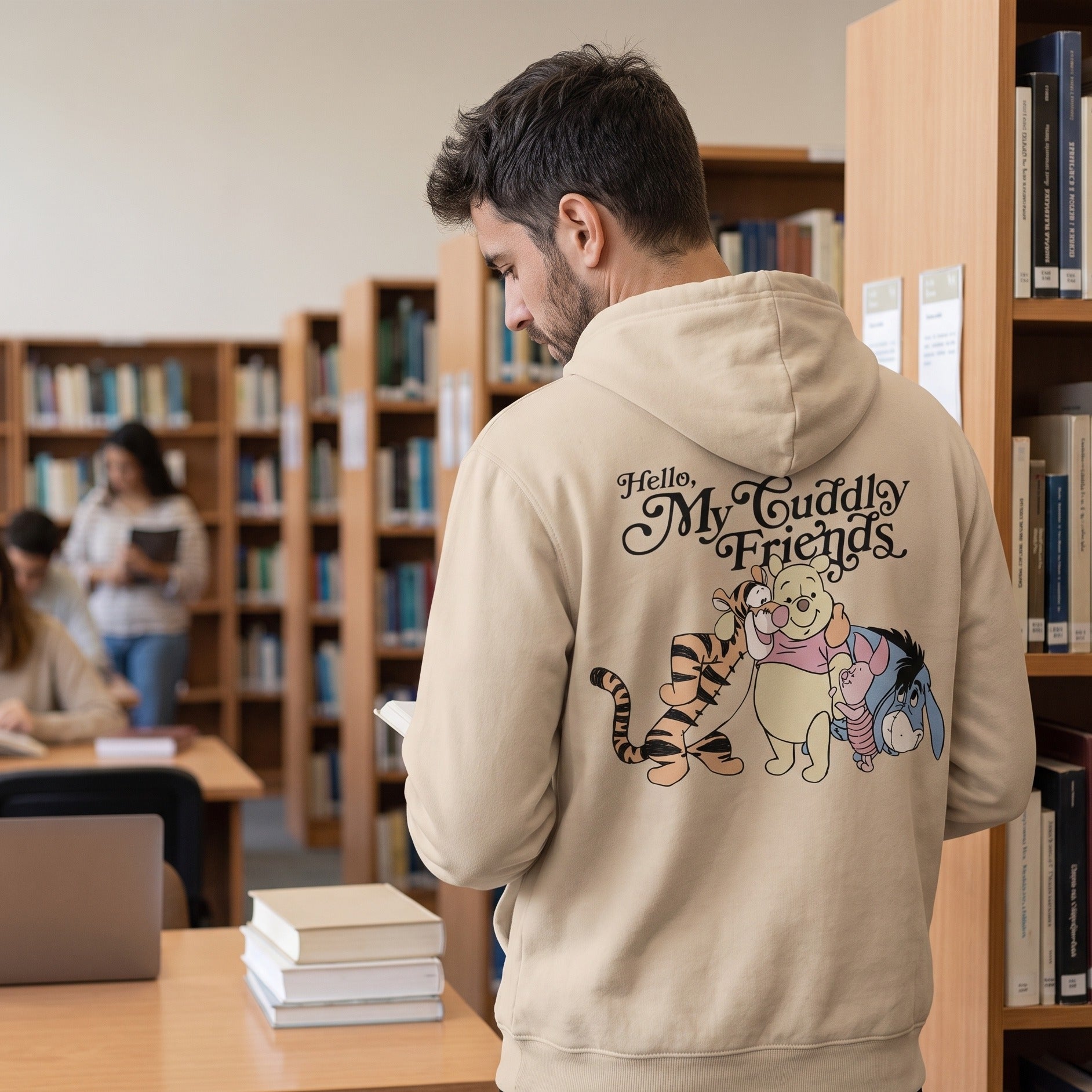 Productafbeelding Winnie de Poeh - Friends Hoodie beige