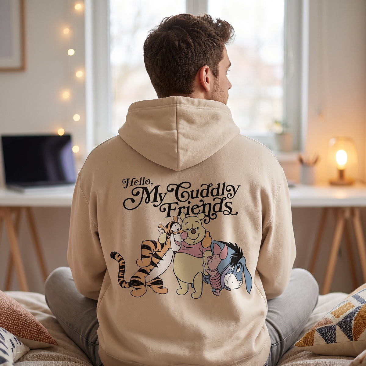 Productafbeelding Winnie de Poeh - Friends Hoodie beige