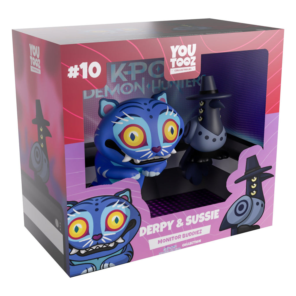 Productafbeelding KPop Demon Hunters - Derpy en Sussie Monitor Buddiez vinylfiguren set