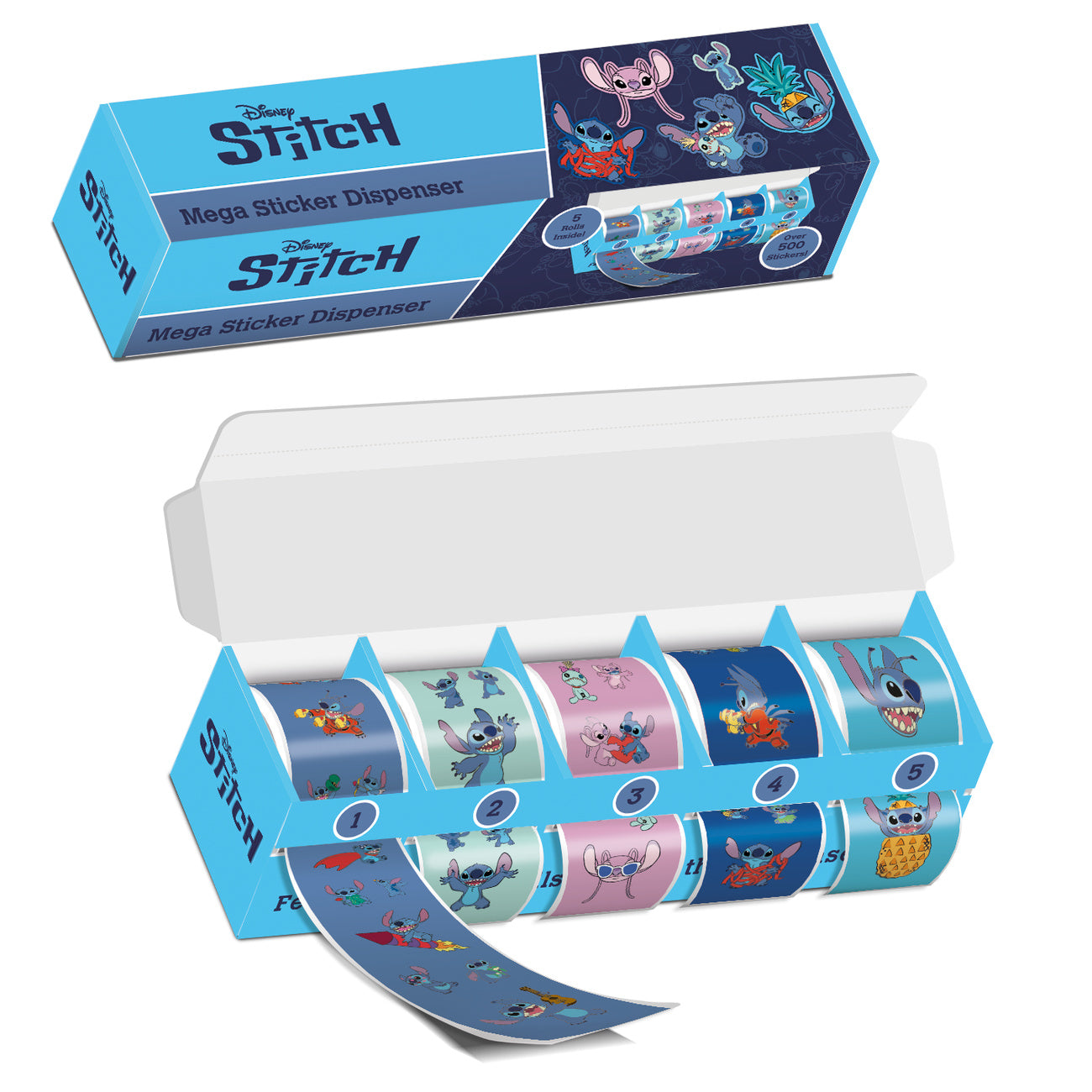 Productafbeelding Stitch en Angel Stickerdipenser - Lilo & Stitch