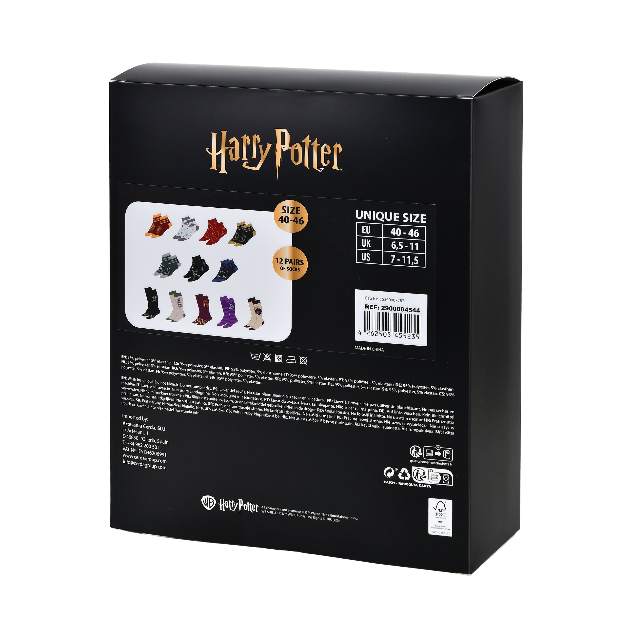 Productafbeelding Harry Potter - Zweinstein Sokken Adventskalender
