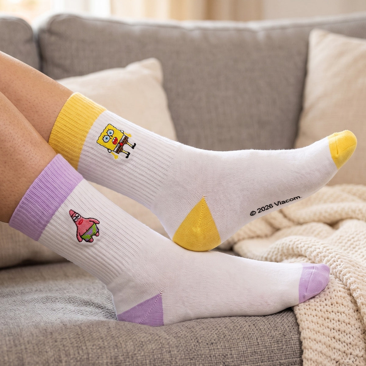 Productafbeelding SpongeBob SquarePants - Patrick en SpongeBob 2-pack sokken