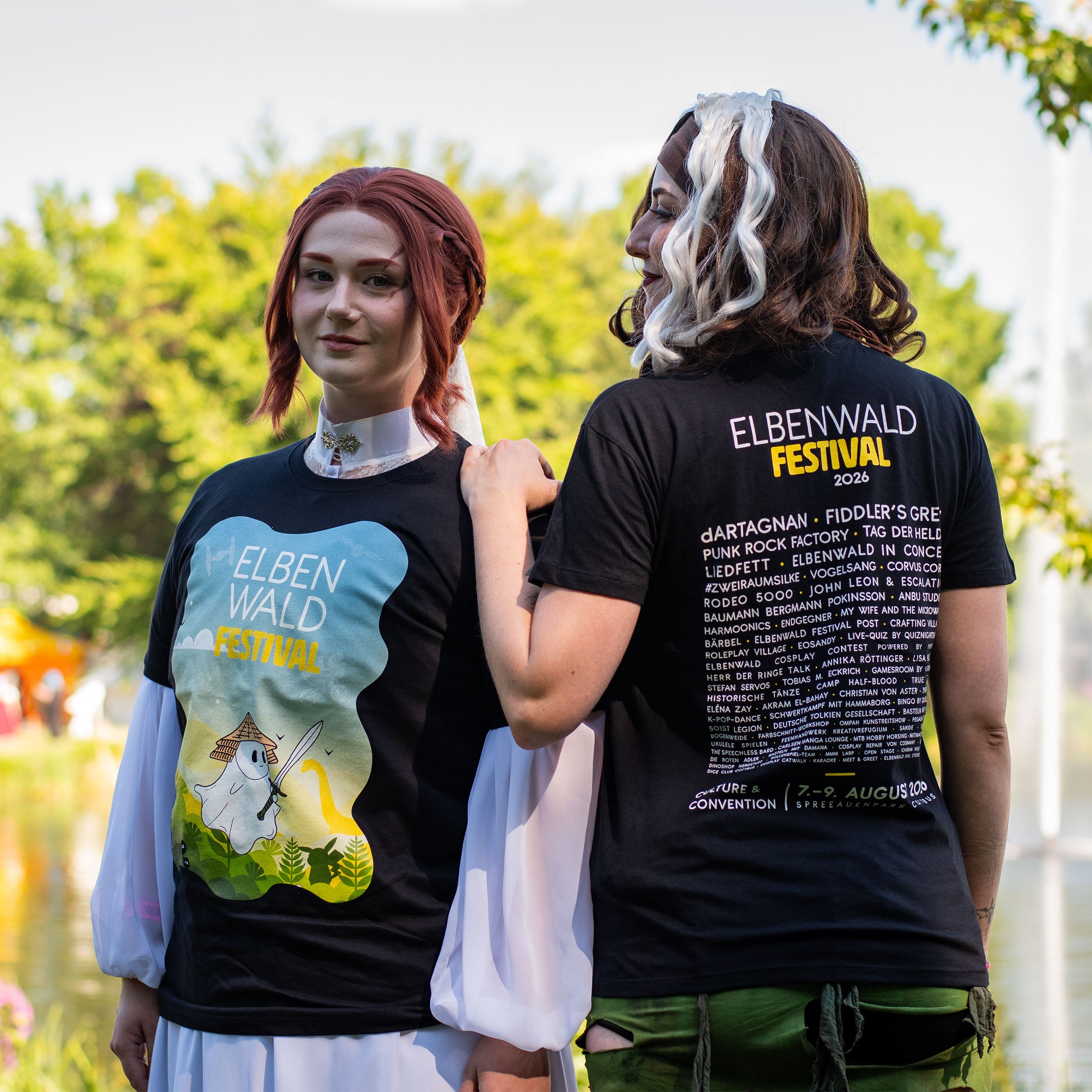 Productafbeelding Elbenwald Festival 2026 - Ghost Line-up T-shirt