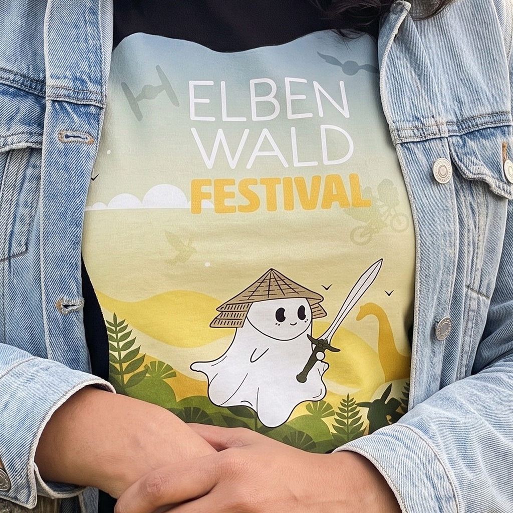 Productafbeelding Elbenwald Festival 2026 - Ghost Line-up T-shirt