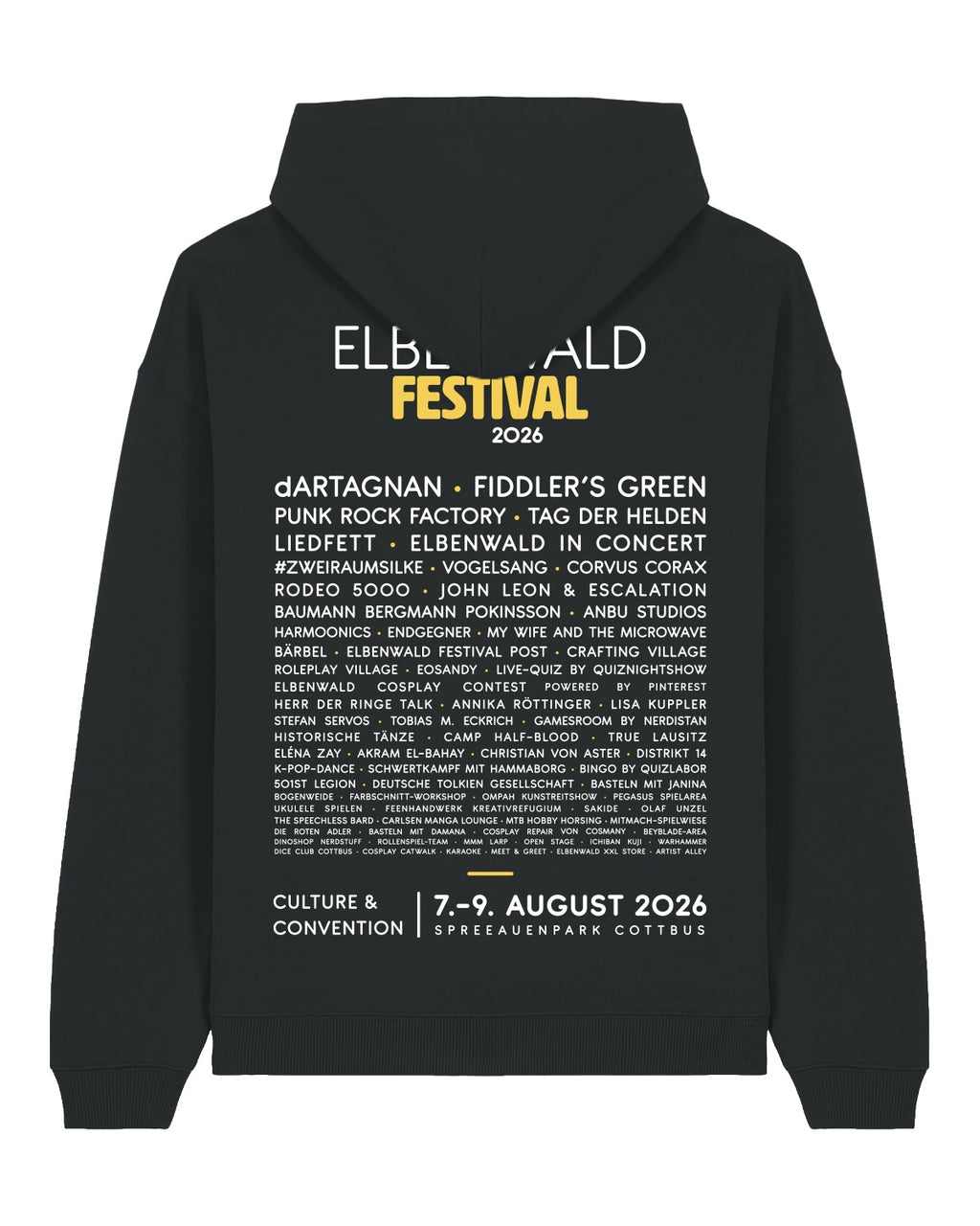 Productafbeelding Elbenwald Festival 2026 - Line-up Hoodie