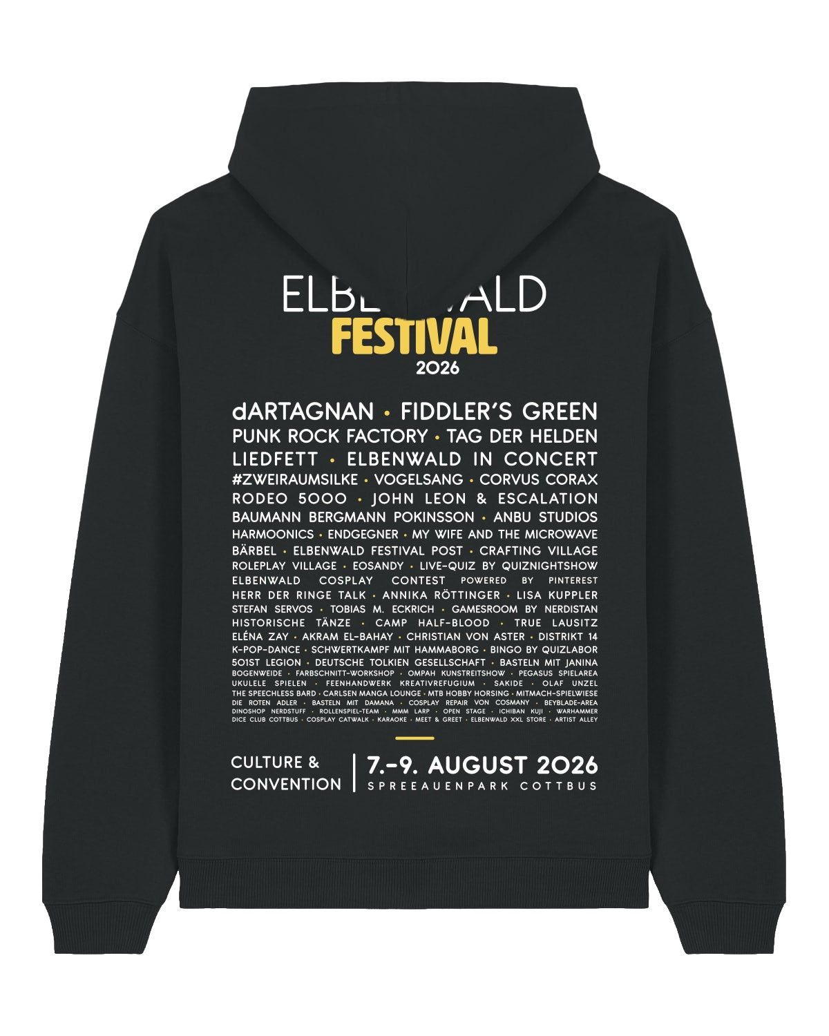 Productafbeelding Elbenwald Festival 2026 - Line-up Hoodie