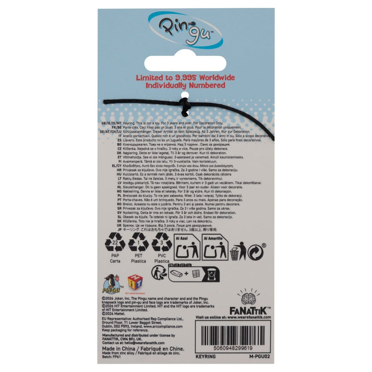 Productafbeelding Pingu - Noot Noot Sleutelhanger Limited Edition