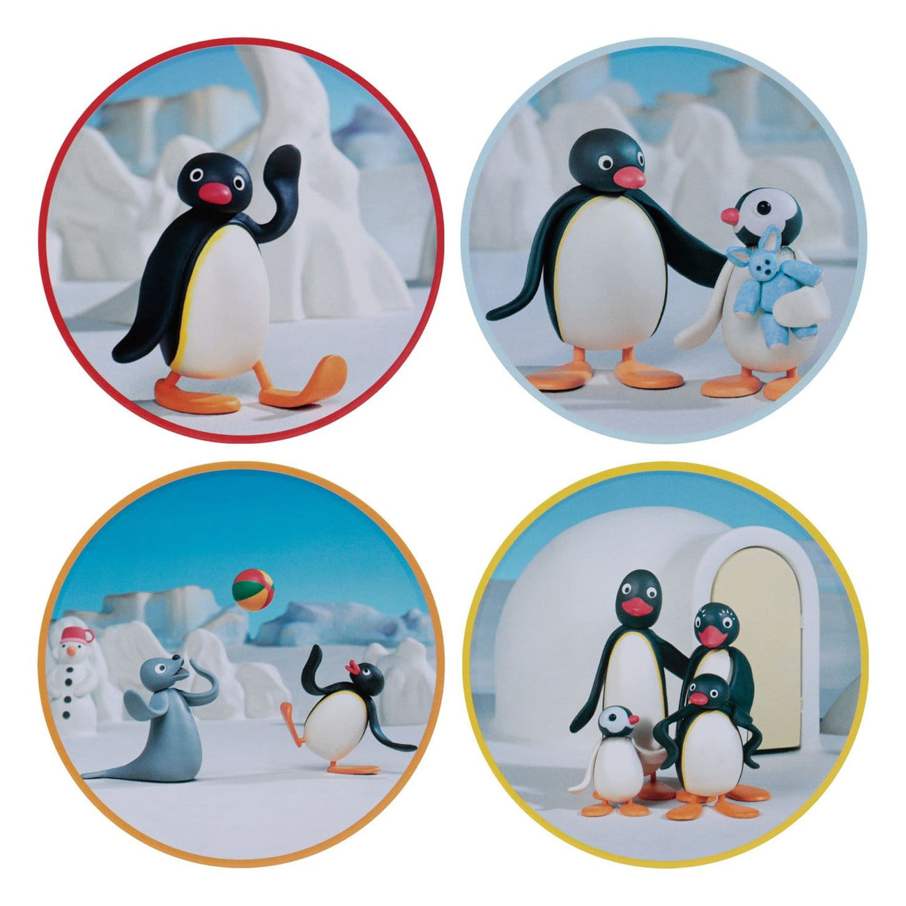Productafbeelding Pingu - Family Onderzetter Set van 4