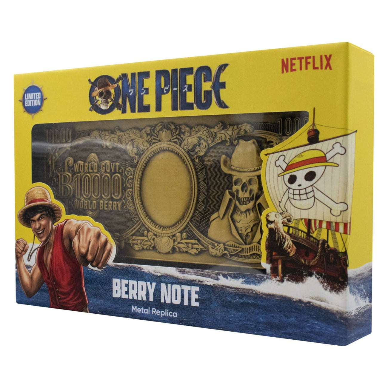 Productafbeelding One Piece - 1000 World Berry metalen bankbiljet verzamelreplica